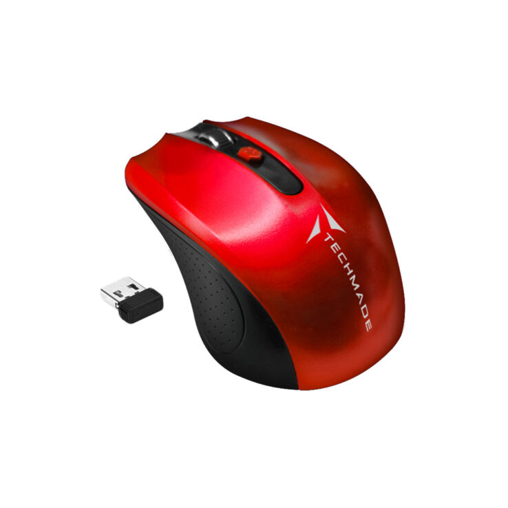 MOUSE TECHMADE WIRELESS TM-XJ30 RED